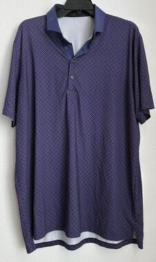 Mens Greyson Performance Gold Polo Size Large